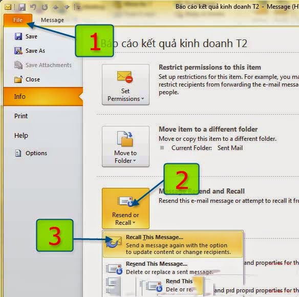 Triệu Hồi E-mail đã Gửi (2)