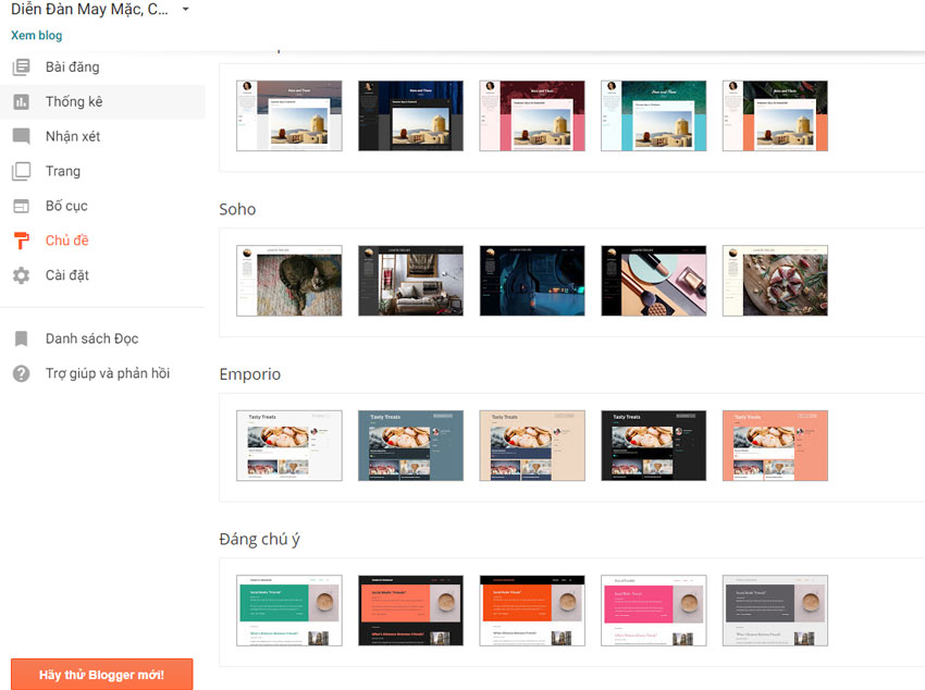 Thiết kế giao diện mobi cho blogspot 3 dien dan may mac gia re