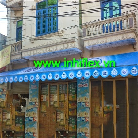 In Bạt Hiflex Làm Mái Hiên Che Nắng Mưa