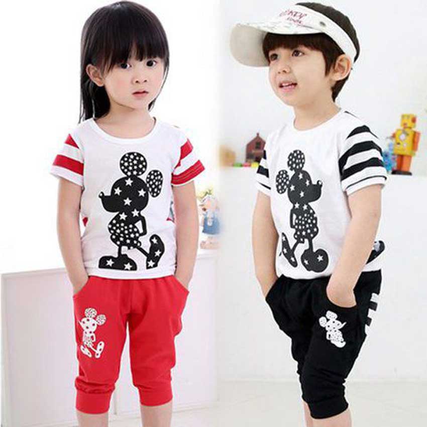 áo Thun đồ Bộ Cho Tre Em Trai Gái
