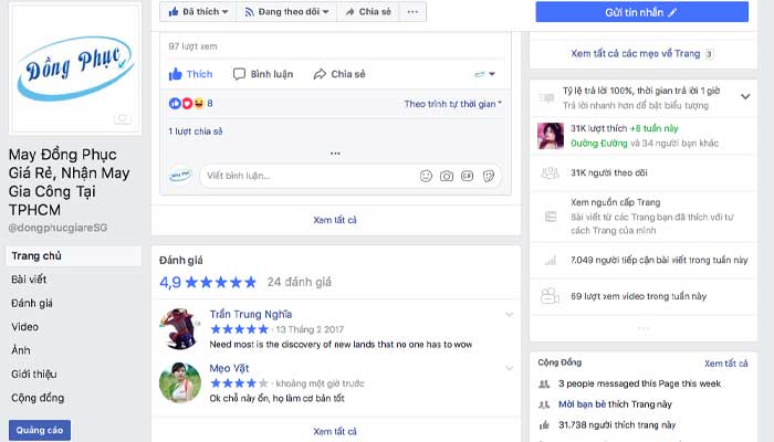xoa danh gia xau tren fanpage