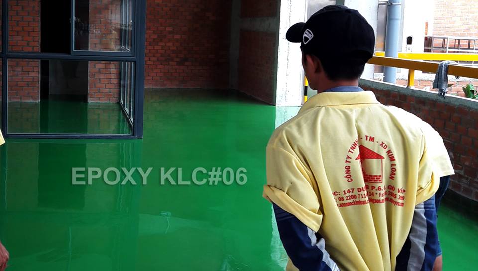 Thi công sơn epoxy KLC 2-4 Nguyễn Huệ Phường 3 Bạc Liêu
