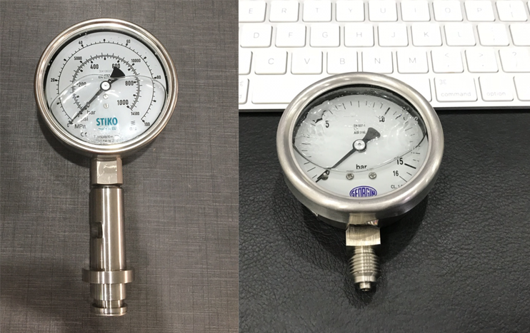 Đồng hồ áp suất inox 7 Đồng hồ đo áp suất màng