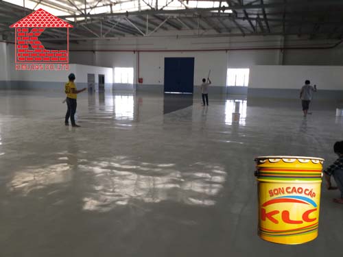 Thi công sơn epoxy KLC 2-4 Nguyễn Huệ Phường 3 Bạc Liêu