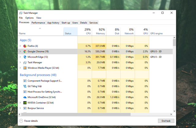 RAM Micorosft Edge
