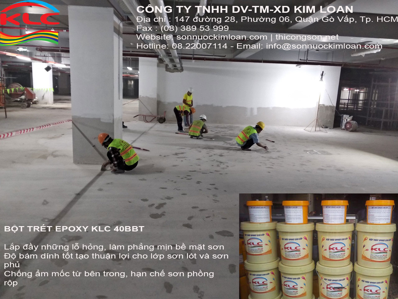 Hướng dẫn sử dụng bột trét epoxy KLC 40BBT từ A-Z 2 Hướng dẫn sử dụng bột trét epoxy KLC 40BBT từ A-Z