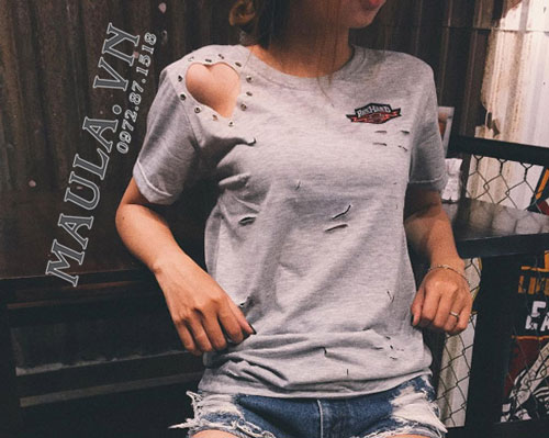Thời trang thun rách te tua xem bộ mát mẽ dễ thành trend