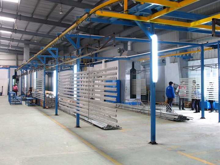 Cửa Nhôm Sơn Tĩnh điện Công Nghệ Sơn Nào được áp Dụng Cho Quá Trình Sản Xuất Cửa Nhôm Xingfa (1)