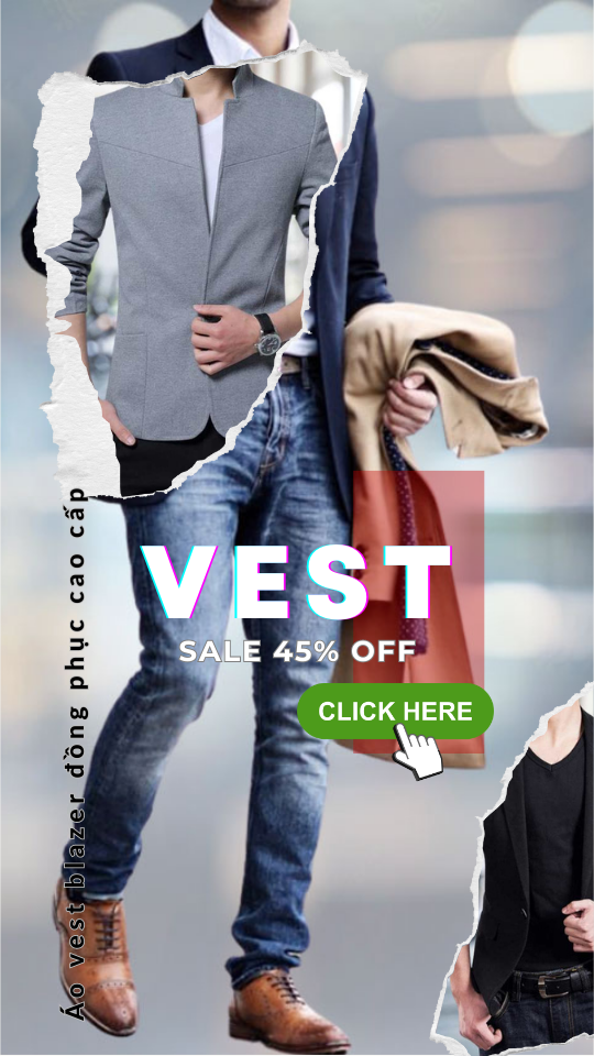 Áo Vest Blazer Nam Đẹp Thời Trang Chuẩn Men