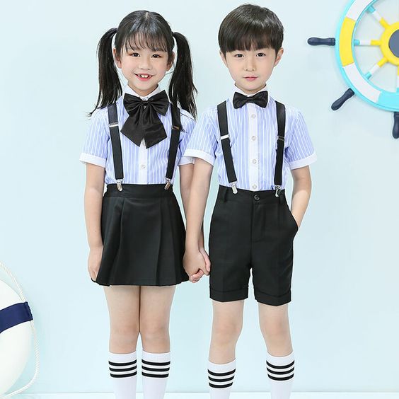 Đồng phục học sinh mầm non cấp 1 xinh xắn dễ thương 2 Đồng phục học sinh mầm non cấp 1 xinh xắn dễ thương