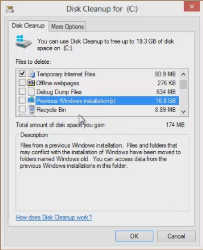 Hướng dẫn xóa thư mục “Windows.old” trên Windows 8