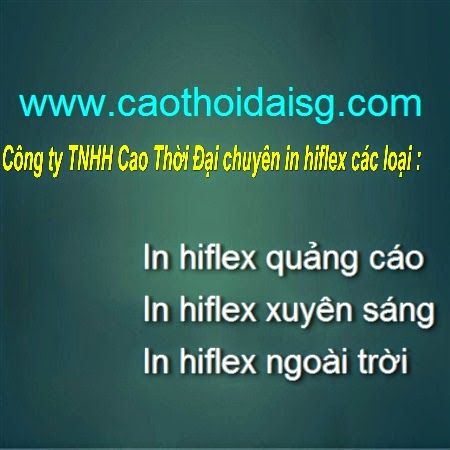 In hiflex xuyen sang chat luong cao