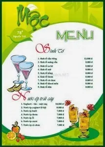 In menu gia re