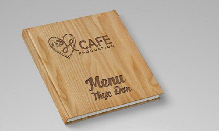 In Menu Thực đơn Trên Chất Liệu Gỗ đặc Biệt