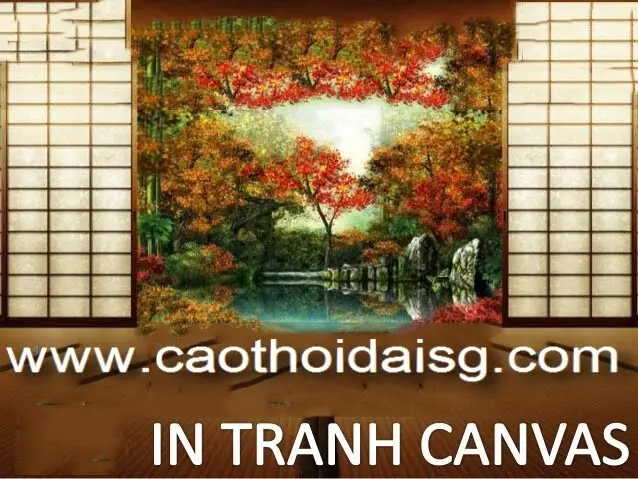 In tranh nghe thuat voi chat lieu vai Canvas