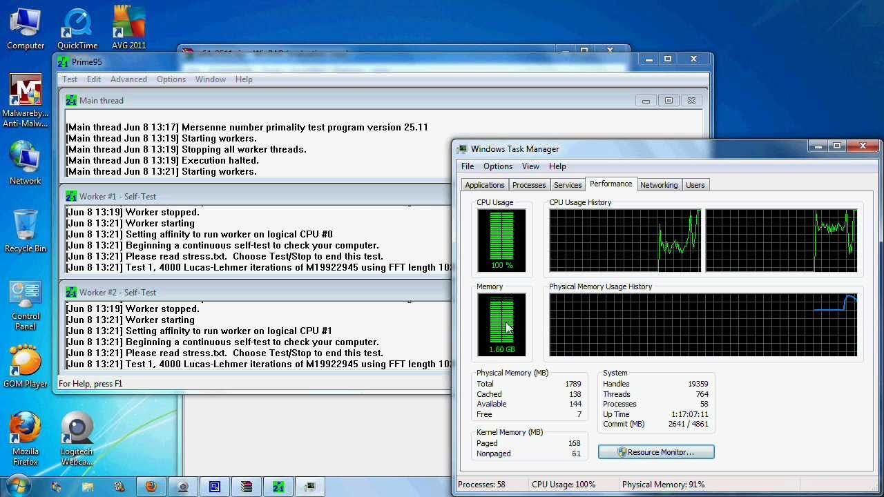 Kiểm tra hiệu suất CPU