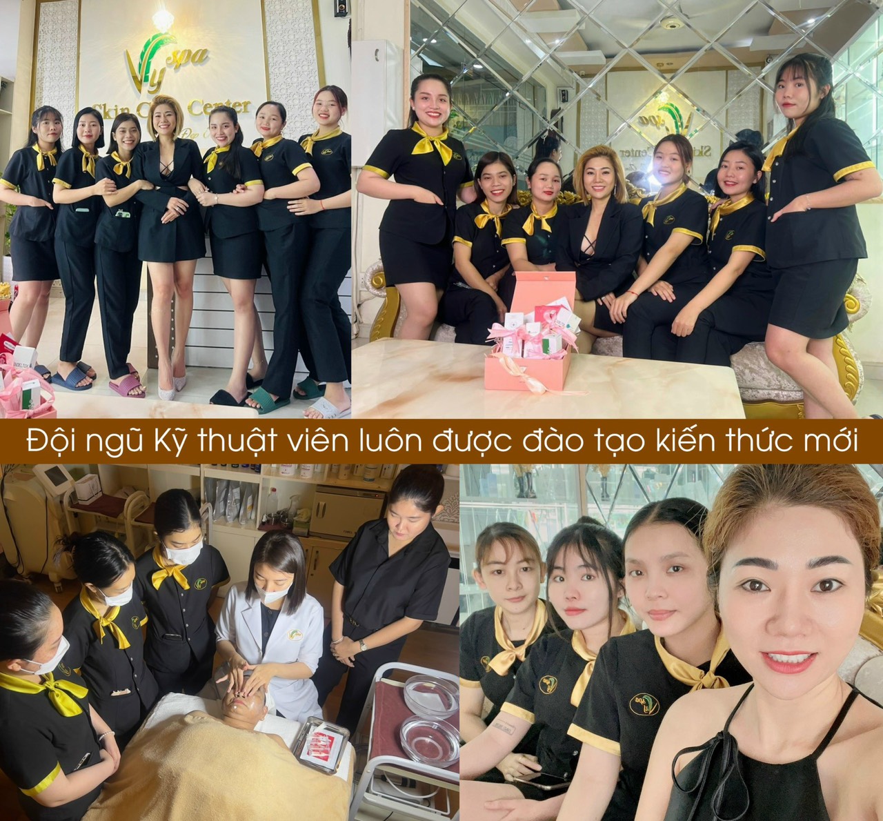 Đồng Phục Spa Cao Cấp – Thiết Kế Sang Trọng, Giá Xưởng Tốt Nhất 3 Sinh Nhật Vy Spa - Hành trình 7 năm 1 chặn đường