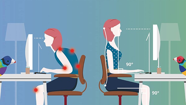 Tư Thế Ngồi Trên Máy Vi Tính