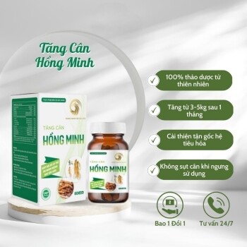 Viên Uống Tăng Cân Hướng dẫn và Đánh giá - tăng cân hồng minh