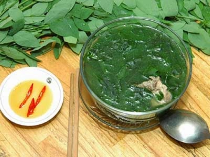 canh rau ngot giam can